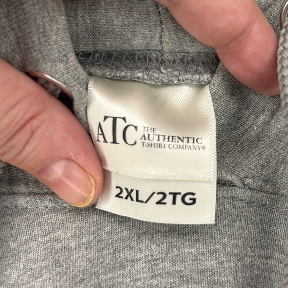 TC Gray Hoodie Sweatshirt - Picture 3 of 3